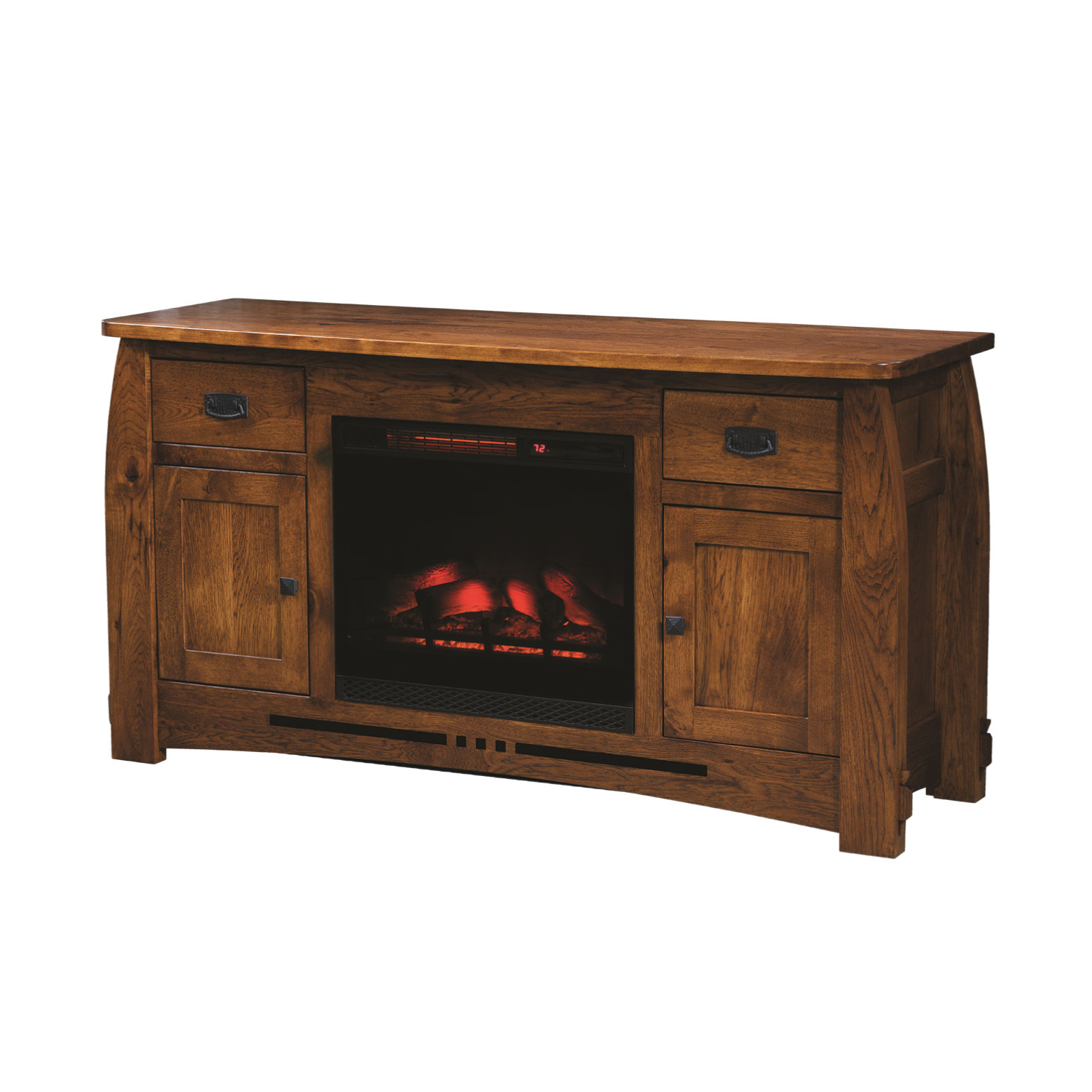 SC-Colebrook TV stand With A Fireplace